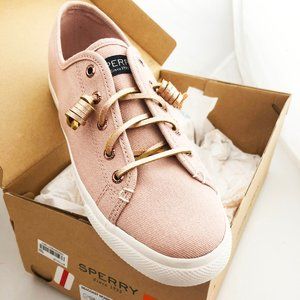 Sperry Rosegold Pink NIB memoryfoam boat shoes